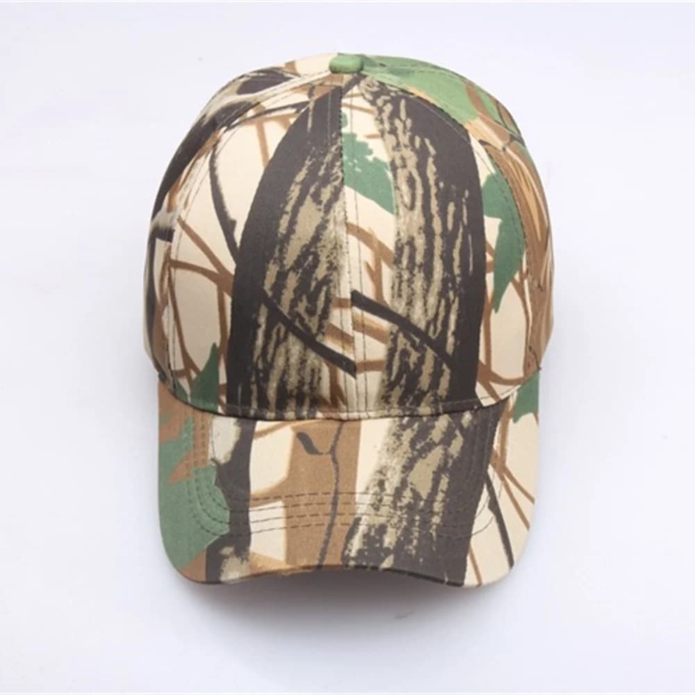 Casquette de pêche ajustable camouflage jungle pour protection solaire été pêche