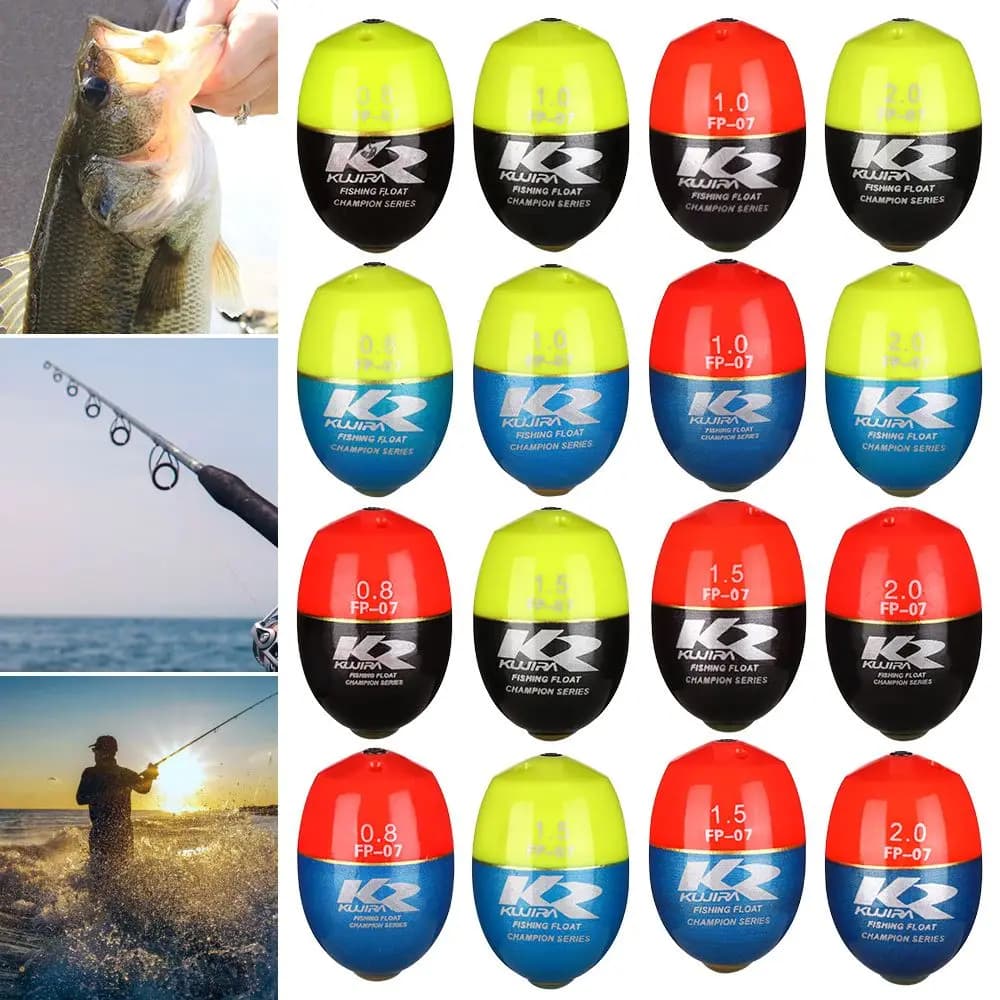 Flotteur de pêche en mer durable ABS avec bâtonnet lumineux inséré pour rock fishing et pêche du bord