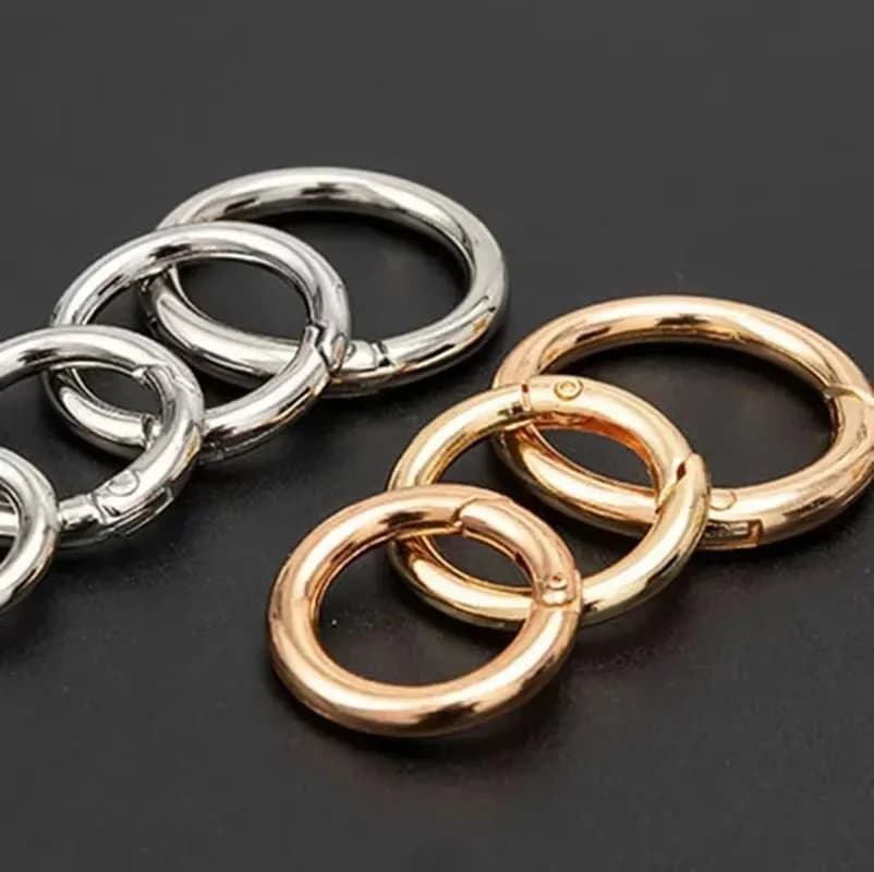 Anneaux métalliques 30/10pcs pour DIY bijoux - Fermoirs ronds ouverts pour porte-clés et chaînes
