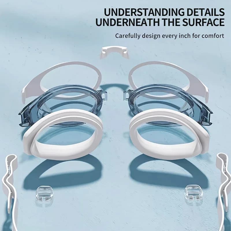 Lunettes de natation YUKE professionnelles HD étanches confortables anti-buée UV sport nautique hommes femmes