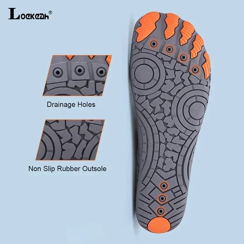 Chaussures aquatiques Loekeah homme femme pour pêche, plage et randonnée - Chaussures barefoot rapide séchage