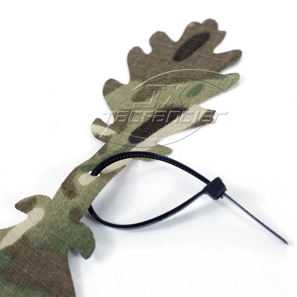 Kit camouflage 3D pour casque de pêche - Filet de dissimulation découpé au laser pour pêche discrète