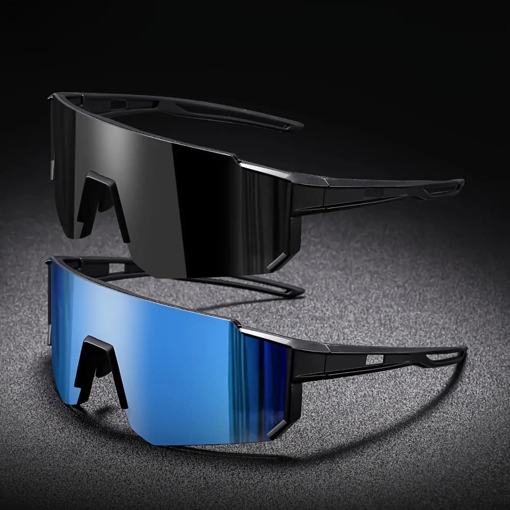 Lunettes cyclisme surdimensionnées polarisées anti-vent vélo route pêche sportive hommes