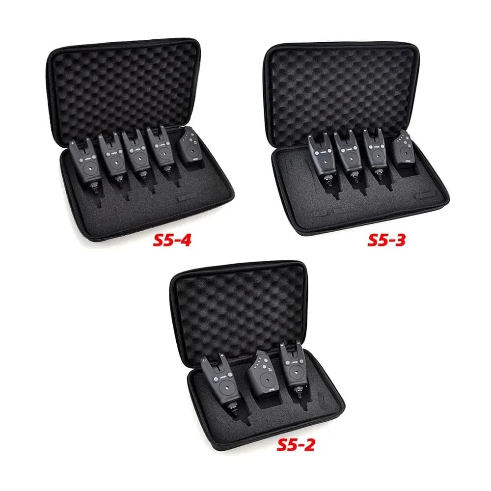 Hirisi S5 Kit d'Alarme de Touche Carpe Sans Fil Étanche - Détecteur de Prise Accessoires Pêche