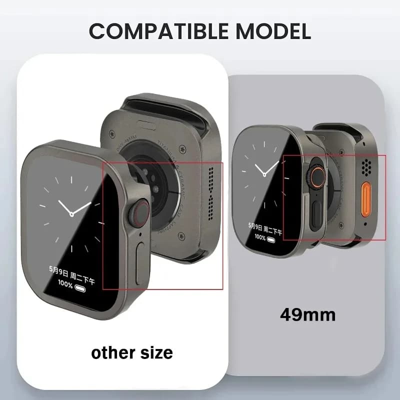 Coque étanche Apple Watch Ultra 3 - Protection complète en alliage d'aluminium pour toutes les séries