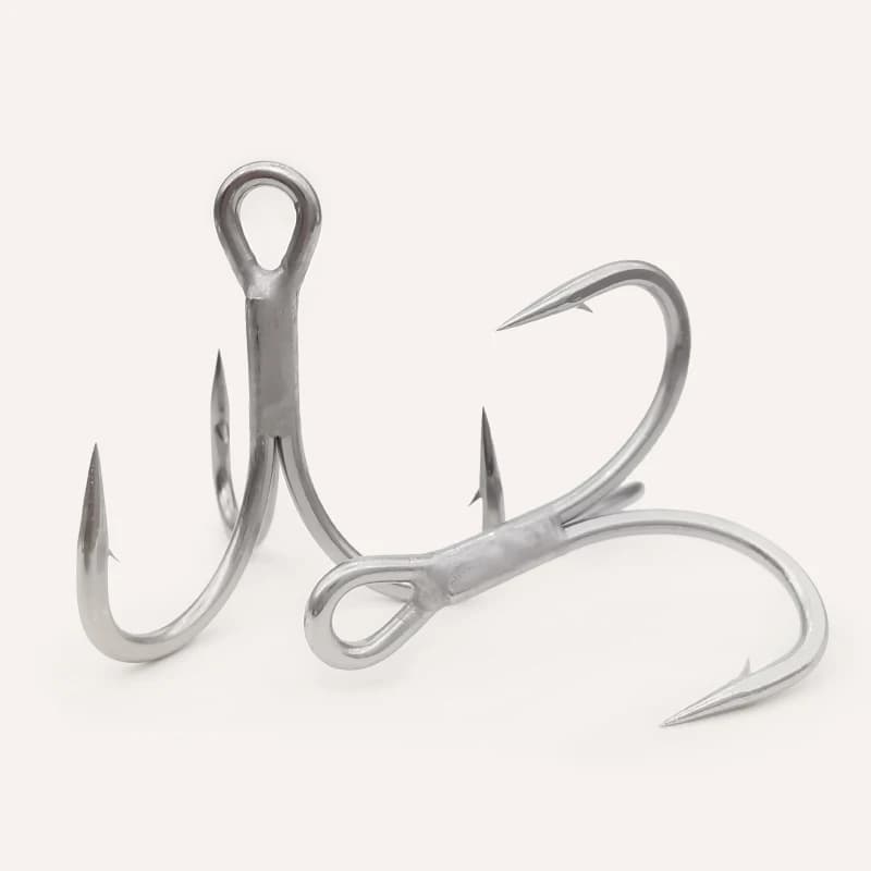 Hameçons triple LUREHOLIC 3X 4X super résistants anti-corrosion pour pêche en mer et eau douce