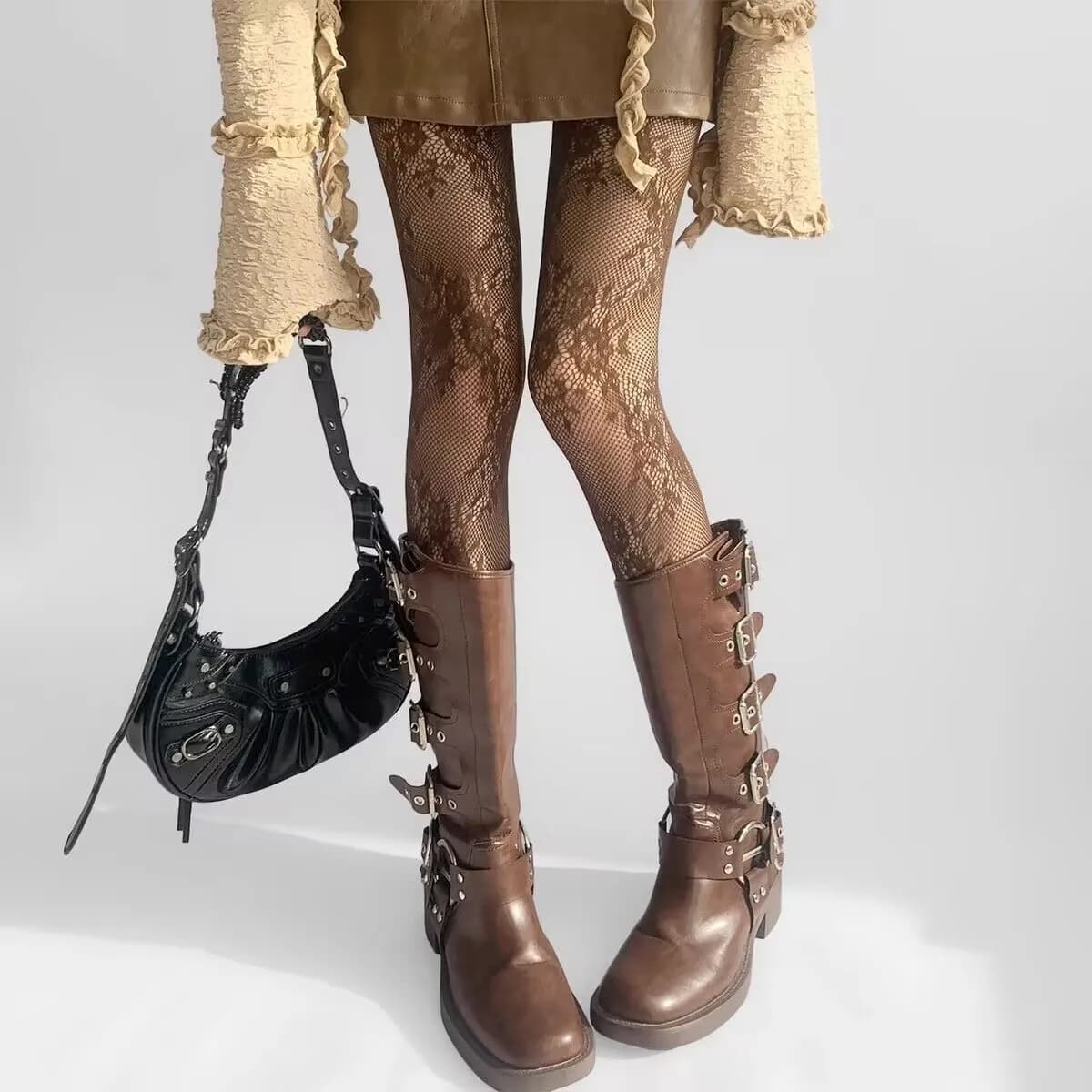 Collants résille femme pour pêche en eau froide - 4 couleurs disponibles noir blanc vin kaki