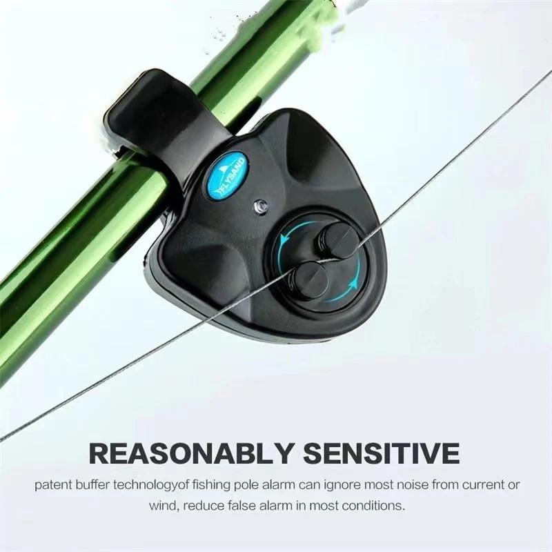 Alarme de pêche portable LED pour carpe - Indicateur de touche avec alarme sonore puissante