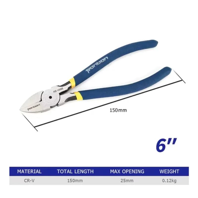 Pince coupante latérale 5-6 pouces avec dénudeur intégré - Outil double fonction électricien