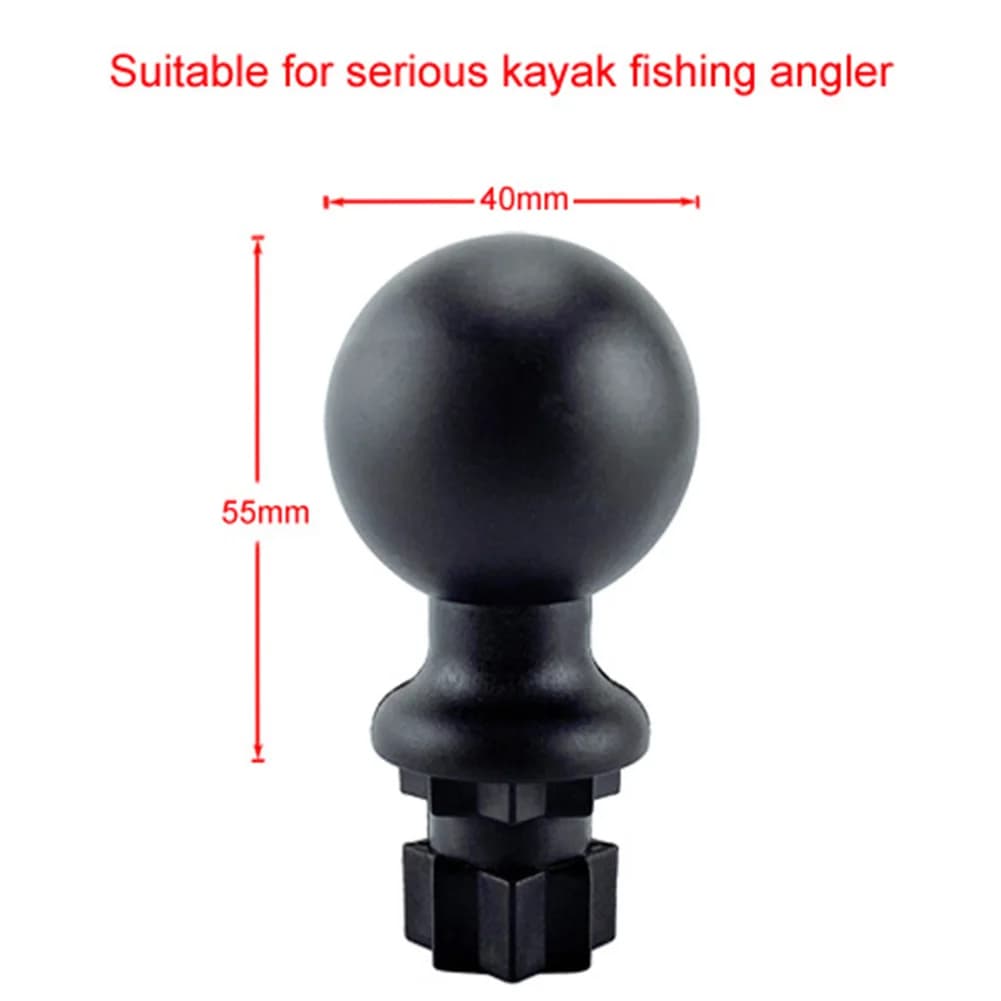 Base coulissante rapide avec adaptateur rail pour kayak pêche montage boule accessoires fixation
