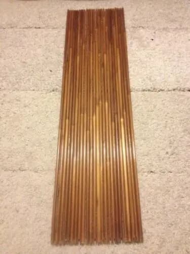 12 fûts flèches bambou 80/84/90cm OD 7.5-8.5mm encoche auto pour fabrication flèches pêche artisanale