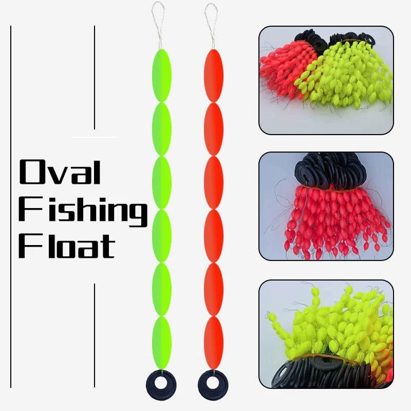 60 flotteurs 7 étoiles jaune rouge pour carpe - 10 packs S M L - accessoires pêche