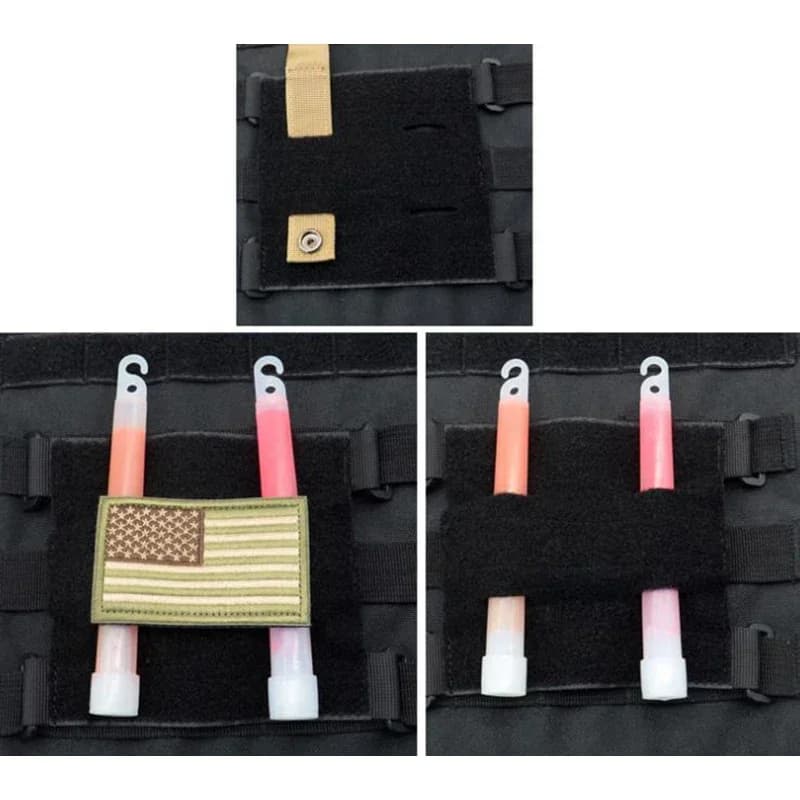 Panneau d'attache patches MOLLE - Support badges auto-agrippant pour sacs, gilets et équipements tactiques