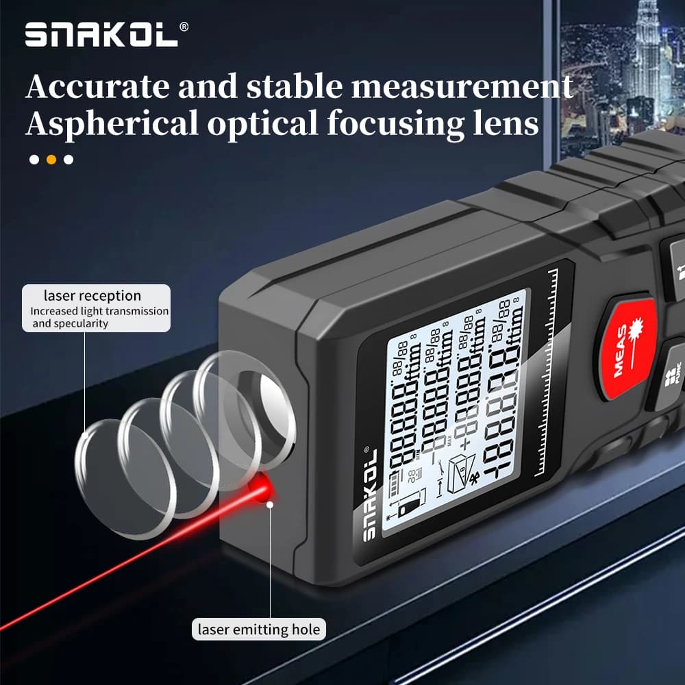 Télémètre laser Snakol professionnel 50/100/120m - Outil de test précis pour pêche sportive