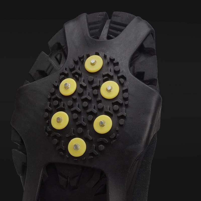 Couvercles de chaussures à crampons amovibles anti-dérapants, idéaux pour pêche, randonnée et escalade sur glace