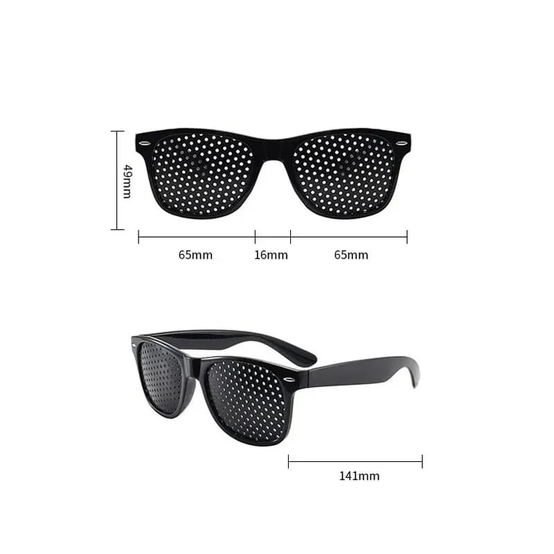 Lunettes anti-myopie et astigmatisme avec trous pour corriger la fatigue visuelle - Homme et Femme