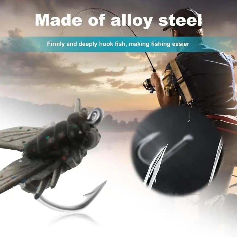 Mouche artificielle mini bio pour saumon et truite - 50 à 10 pièces avec attractant poissons 2025
