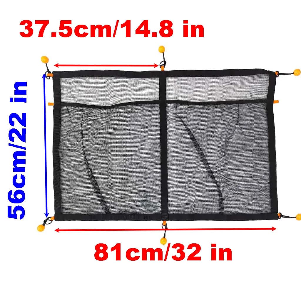 Filet de rangement suspendu pour bateau, sac de stockage overhead pour équipement de pêche