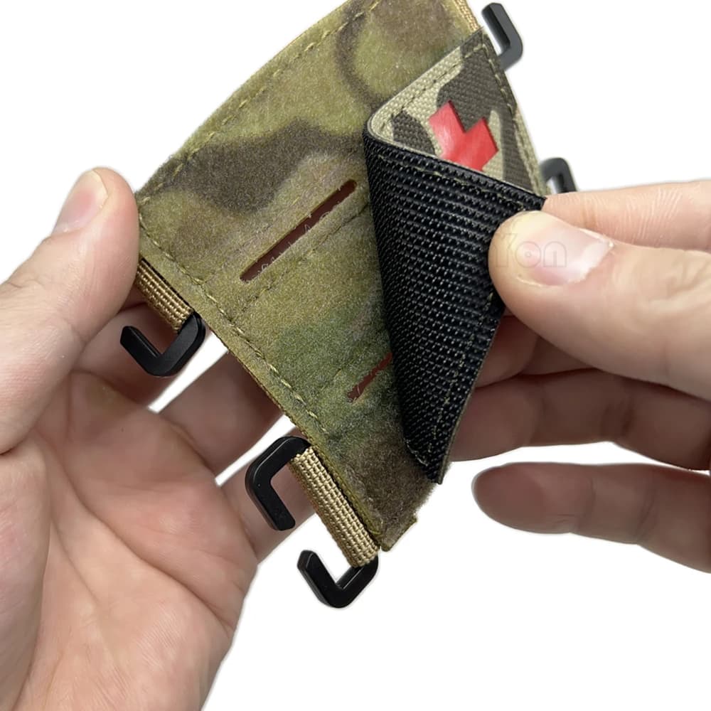Panneau Molle tactique pour patchs - Support velcro pour gilet et sac de pêche