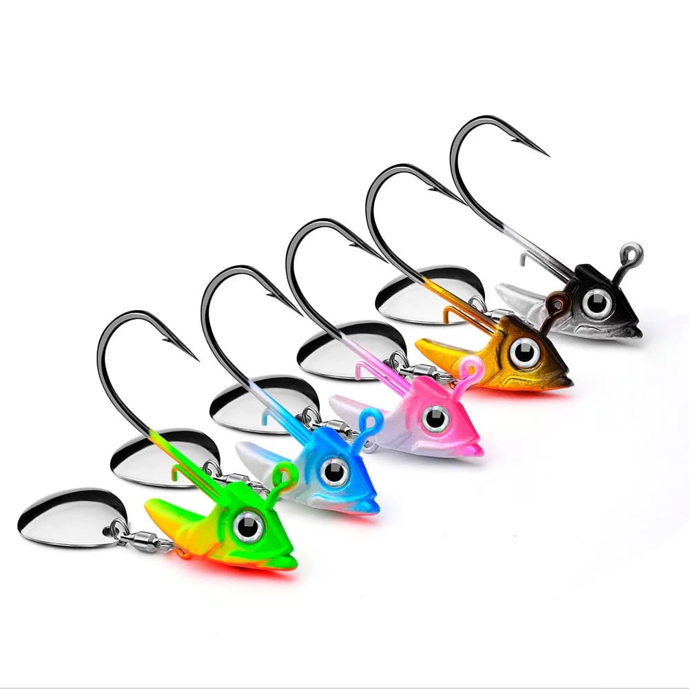 Leurre métal sequins rotatif 7.5g 10.5g 15g pour pêche au jig et leurres coulants