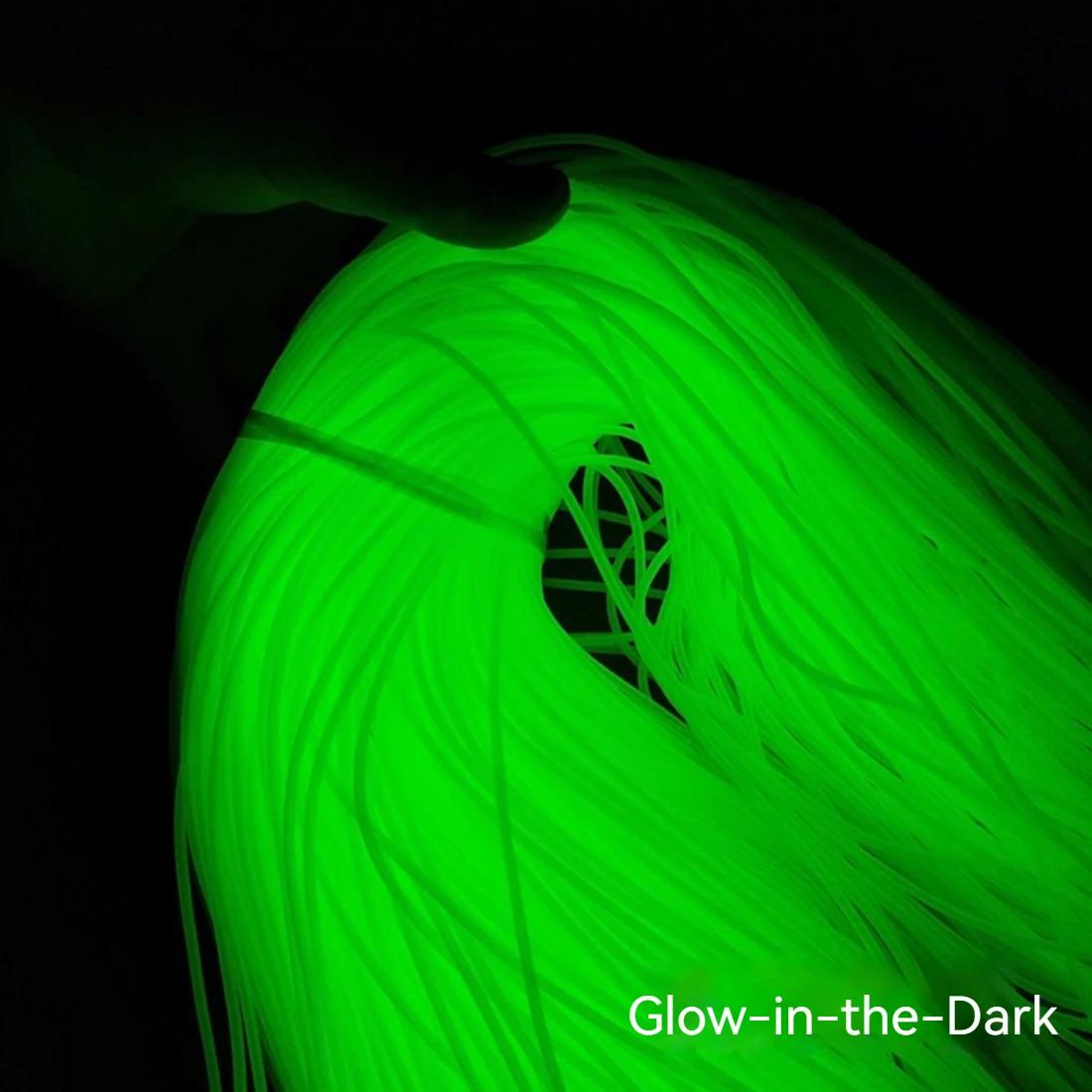 0.8/1/1.5/2mm Luminous Fishing Hose Silicone Anti Rig Tube Tubing Rig Sleeves De