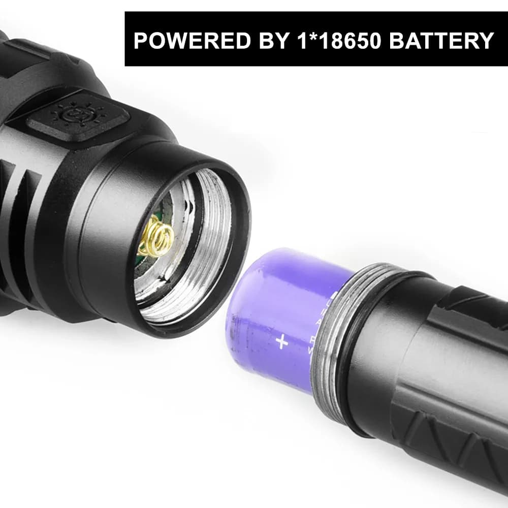 Lampe torche tactique professionnelle reconnaissance nocturne LED rechargeable étanche chasse extérieur
