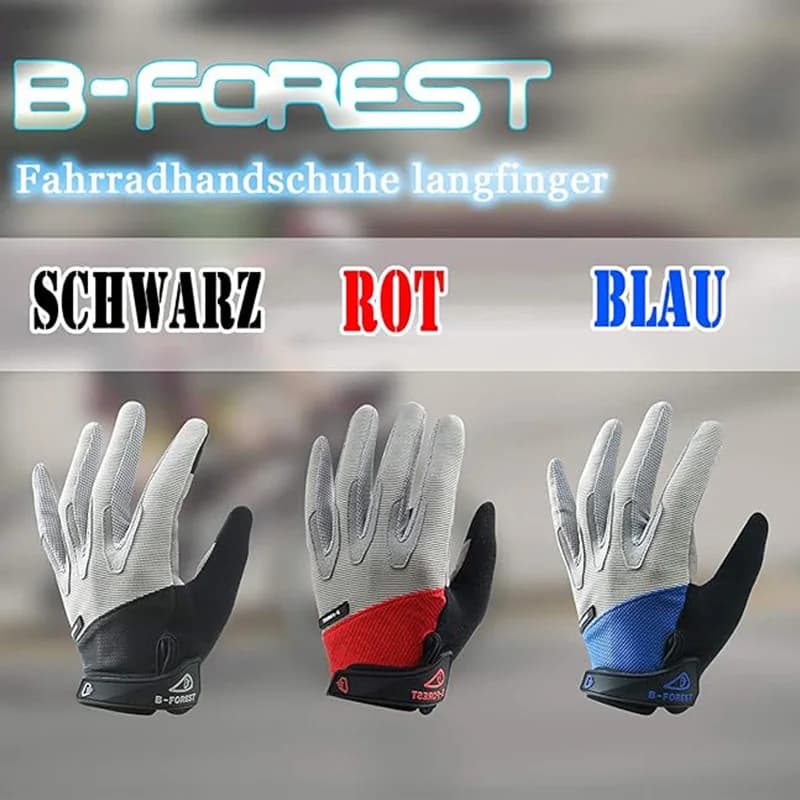 Gants vélo route pleine main anti-dérapant anti-chocs homme femme aussi pour pêche