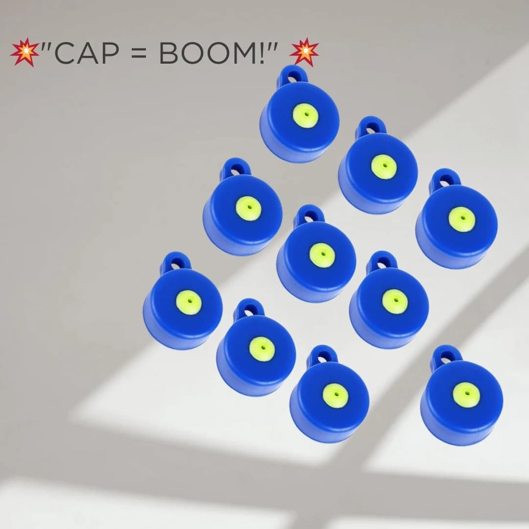 10 bouchons cibles professionnels ABS+silicone pour conversion bouteille tir pêche - Kit entraînement