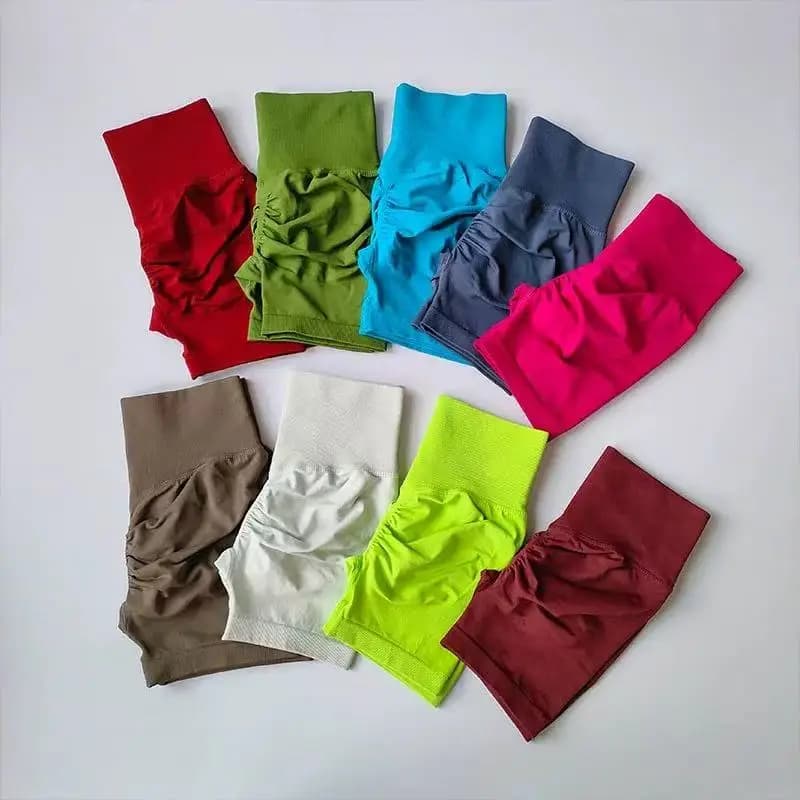 Short sport femme pêche taille haute remodelant affinant running séchage rapide trois points