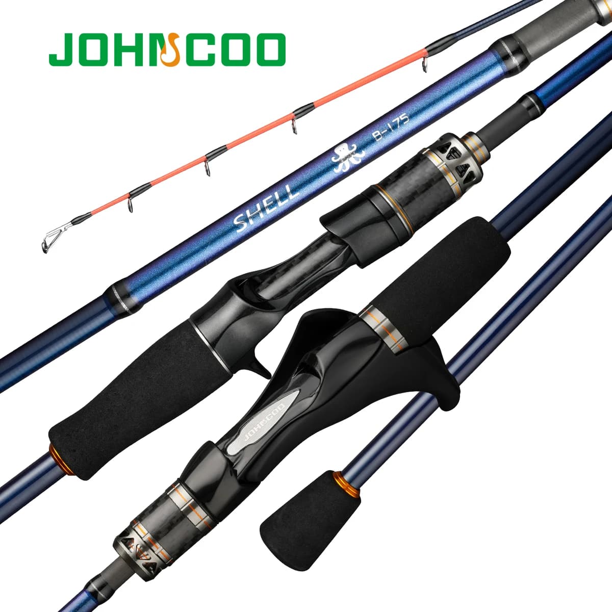 Canne poulpe Johncoo pointe titane 1.75m grip gun bateau pêche poulpe matériel spécifique mer