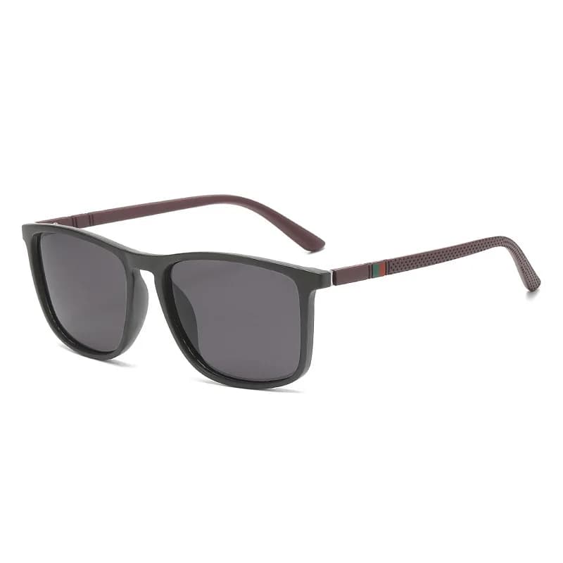 Lunettes de soleil polarisées classiques pêche extérieur - grande monture carrée homme femme conduite