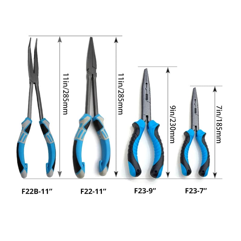 Pinces de pêche long bec acier inoxydable - Outil multifonction dégorgeoir pour pêche mer et eau douce