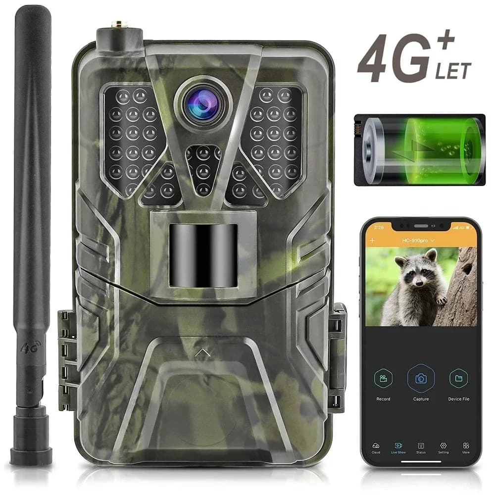 HC-910 Pro 36MP 4G trail cam - Photo trap 4K waterproof night vision motion detection