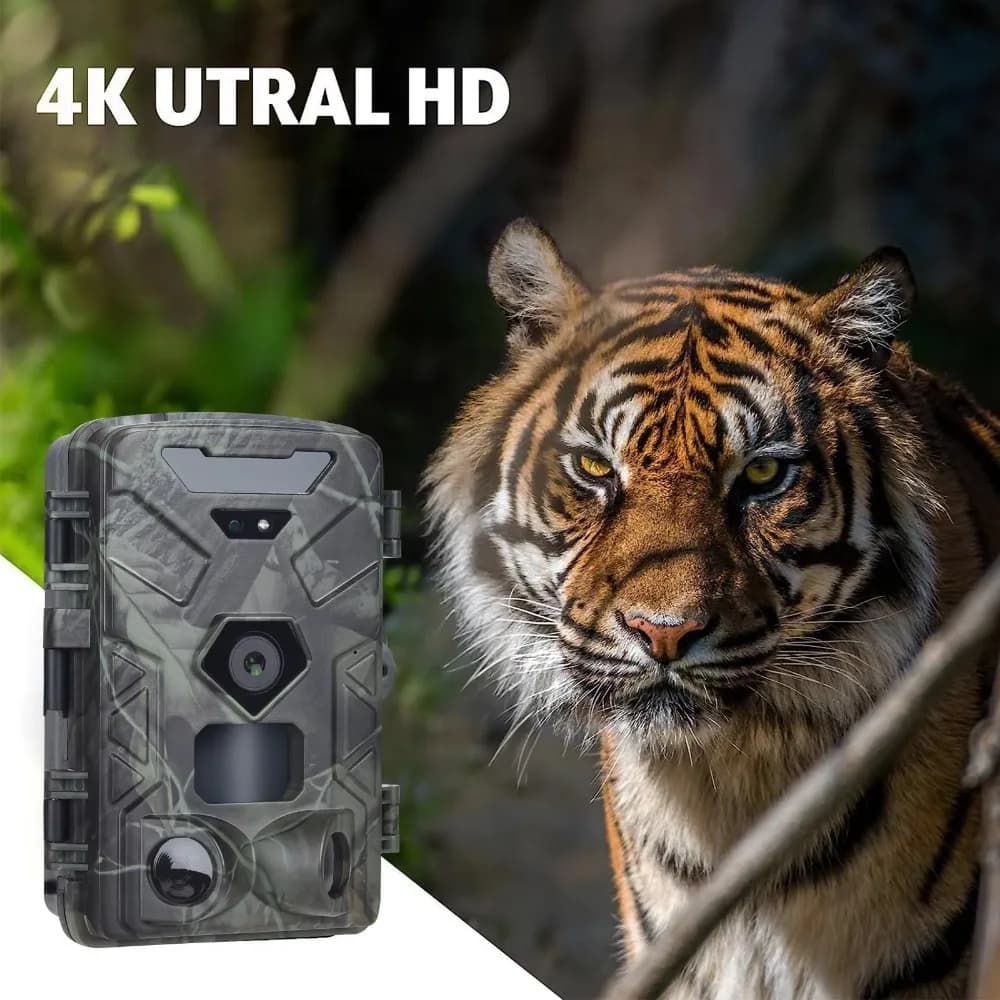 Caméra de chasse Suntekcam 50MP 4K HC-881A avec déclenchement 0.3s vision nocturne infrarouge étanche
