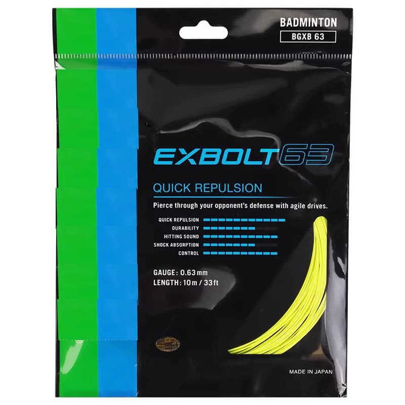 Service de cordage raquette badminton avec cordes originales GB65ti, XB65, XB68, BG80, Gosen65