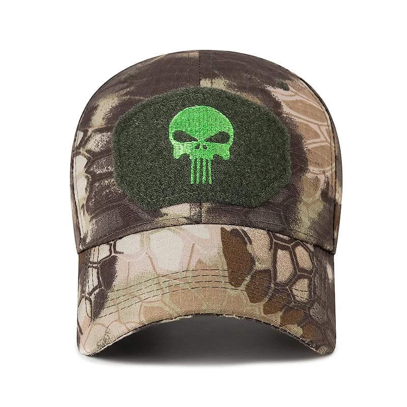 Casquette de pêche tactique velcro pour randonnée pêche et camping montagne