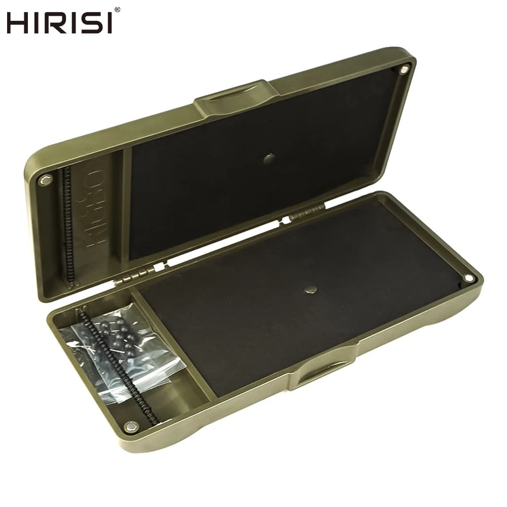 Porte-montages Hirisi rig wallet boîte rangement bas de ligne zig chod stiff hair rig pêche carpe
