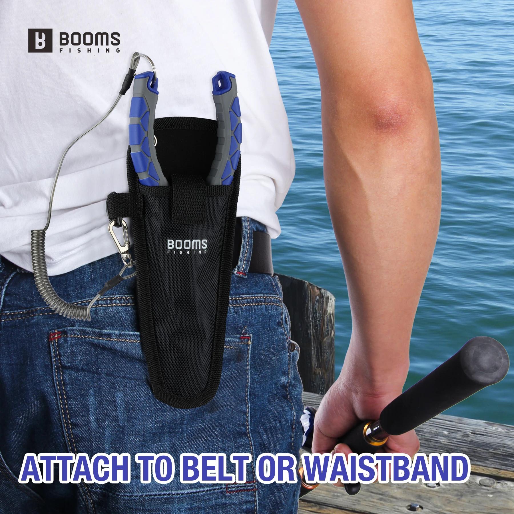 Set de pinces Booms Fishing multifonctions en acier carbone avec coupe-tresse et pince à bec long