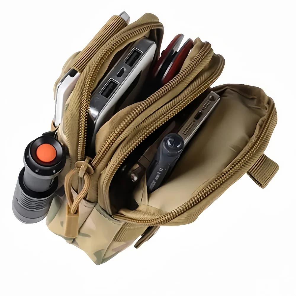 Sac banane camouflage jambe pour pêche à la marche et pêche en rivière équipement léger
