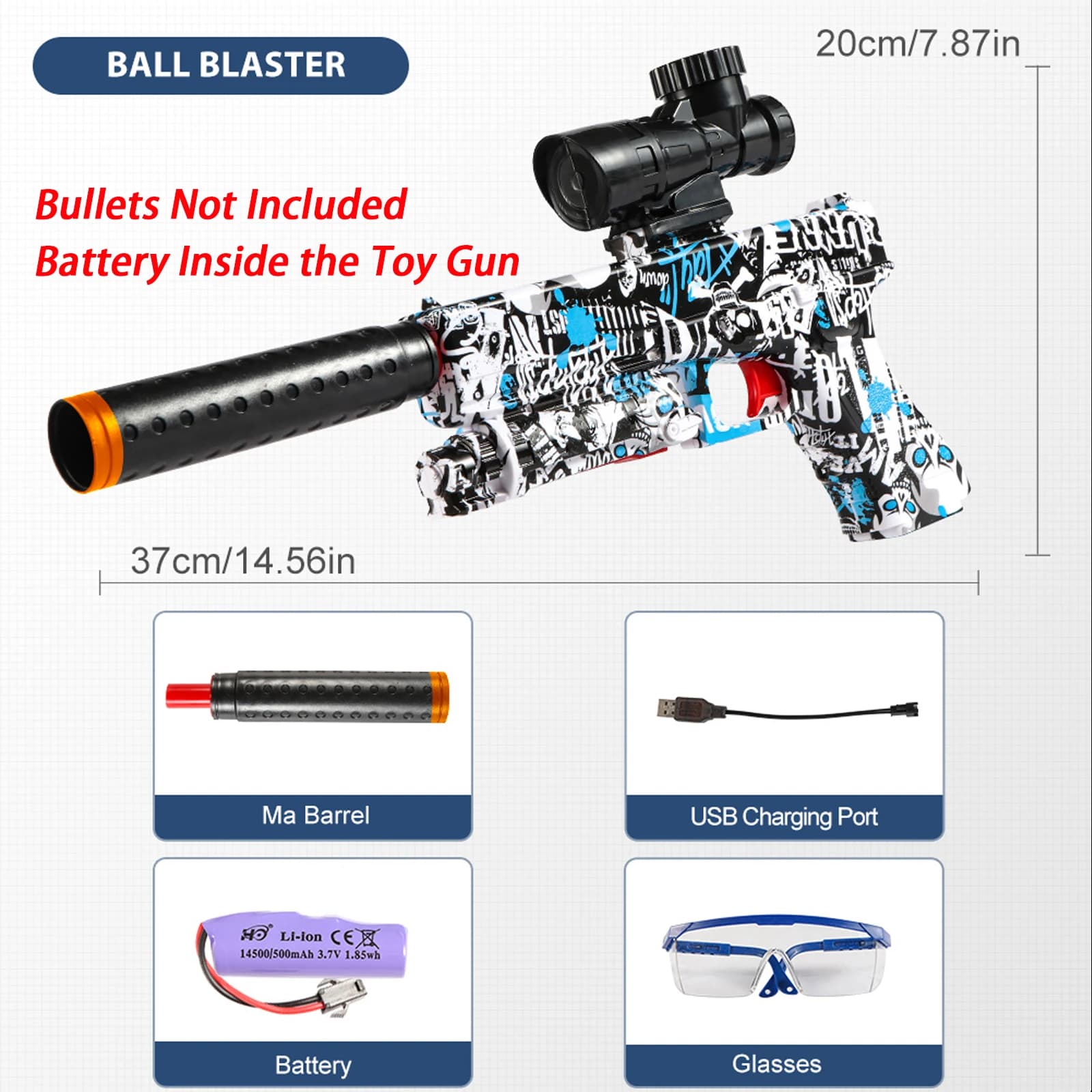 Pistolet électrique M416 set tir - Jouet précision extérieur cadeau anniversaire pour jeunes pêcheurs