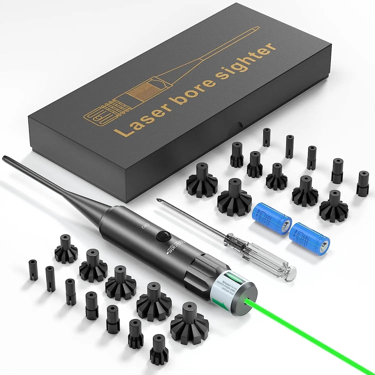 Viseur laser de calibre .22 à .78 pour alignement fusil - Accessoire précision pêche et chasse