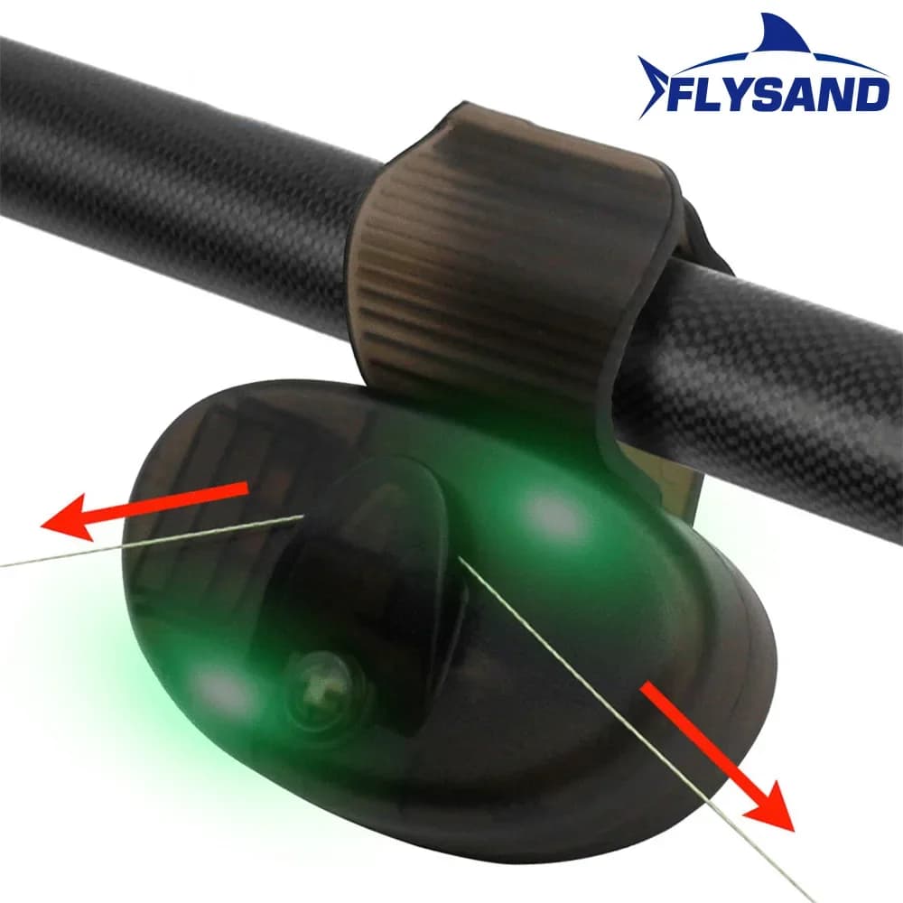 Alarme de touche électronique FLYSAND avec buzzer et LED pour pêche jour et nuit - Accessoires