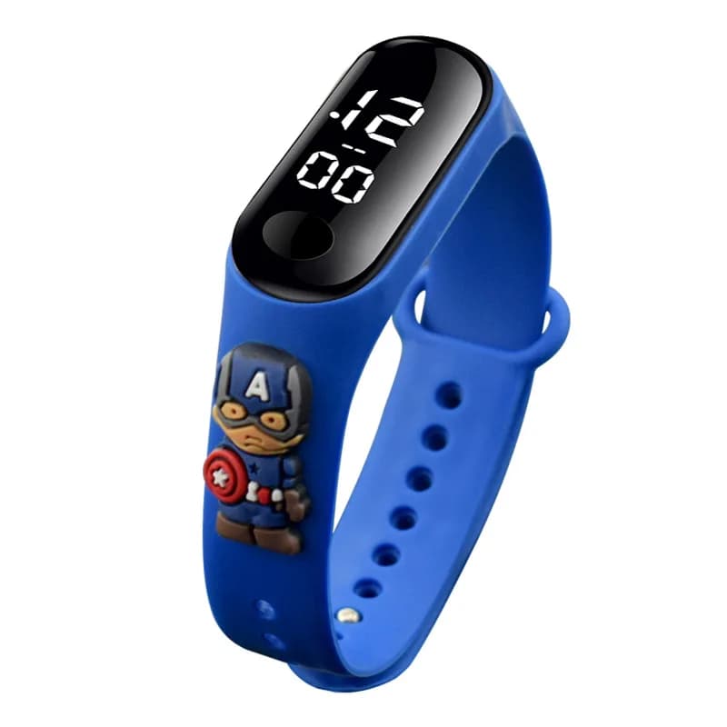 Montre enfant Spiderman 3D cartoon garçon sport bracelet étanche LED numérique étudiant horloge