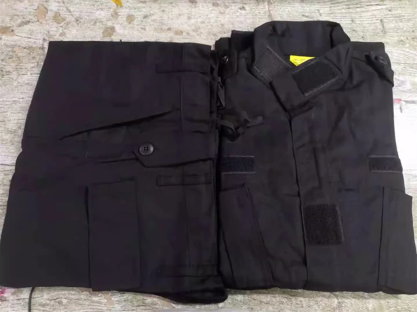 Combinaison tactique Tom ACU édition noire - Tenue pêche style PMC pour approche moderne discrète