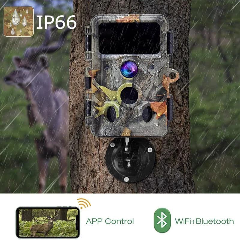 Caméra trail WiFi 4K UHD 30MP étanche IP66 - Version infrarouge pour surveillance faunique et monitoring extérieur