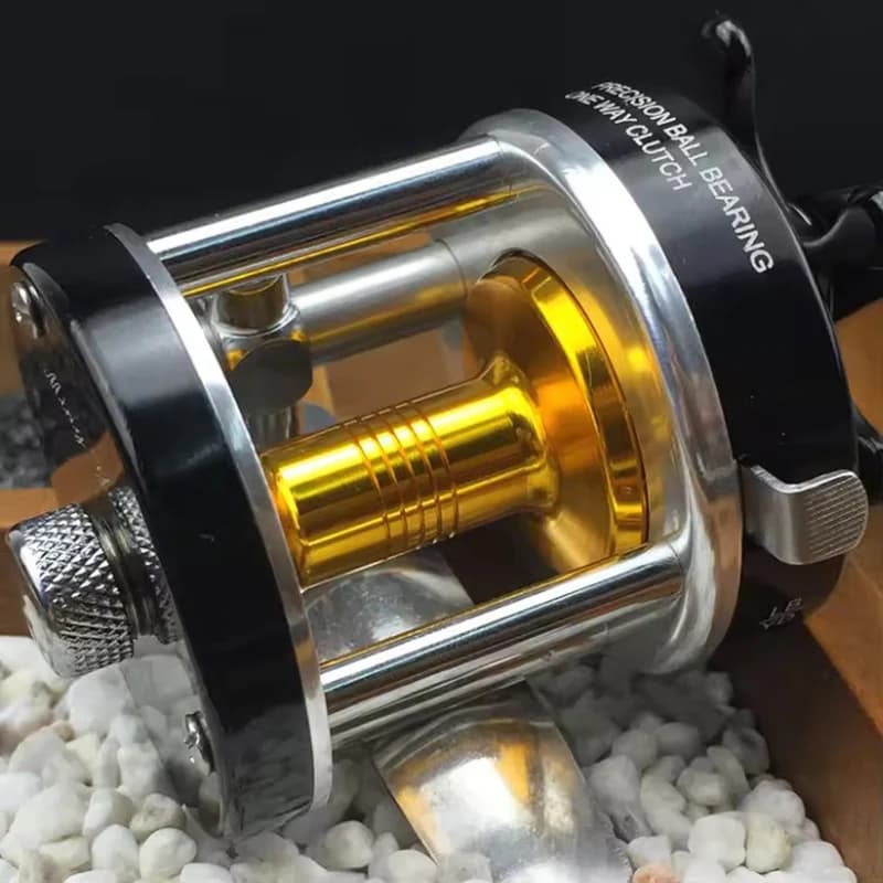 Moulinet baitcasting WEIHE CL25 tout métal casting exquis pour pêche au leurre