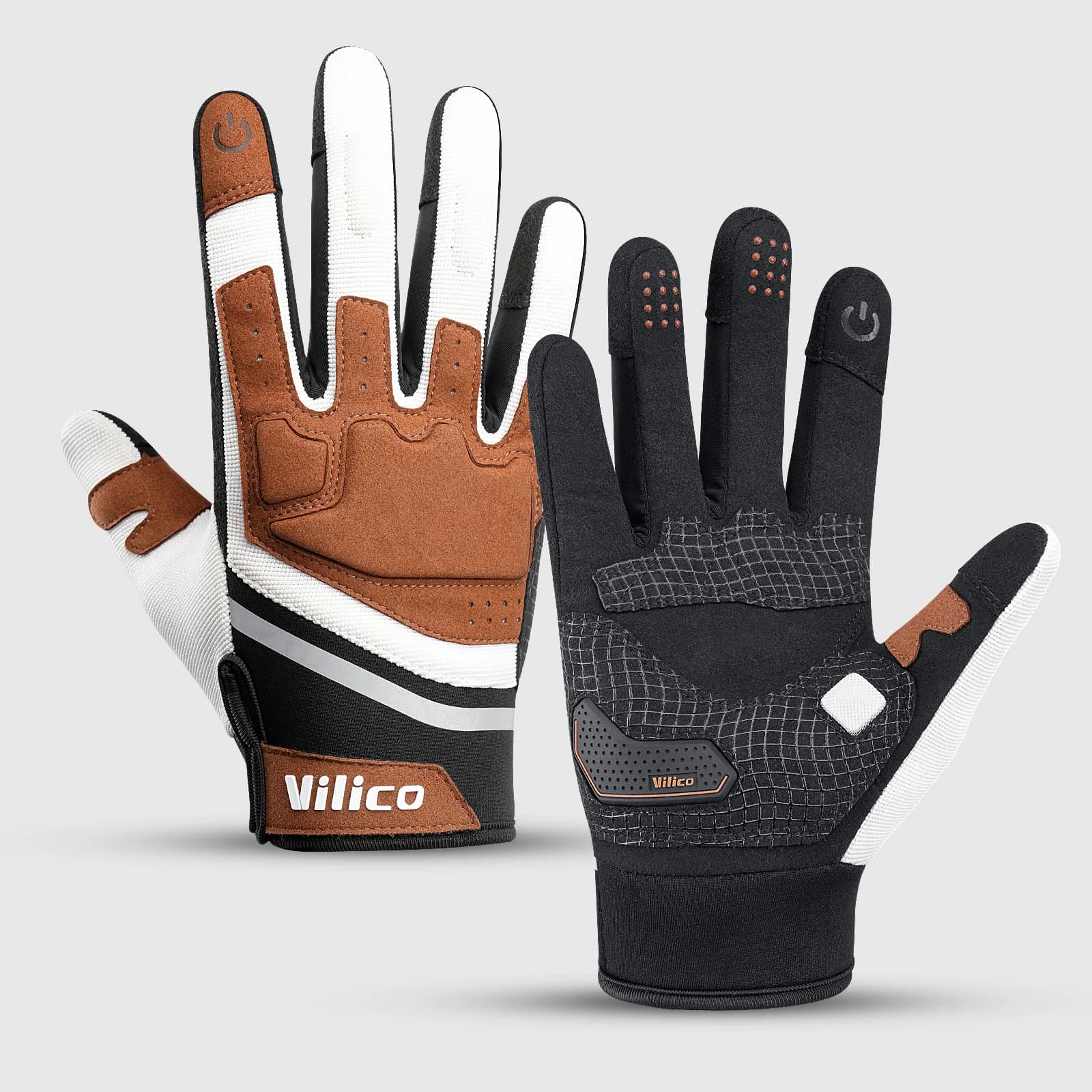 Gants vélo hiver étanches et chauffants écran tactile - Pour hommes et femmes par temps froid