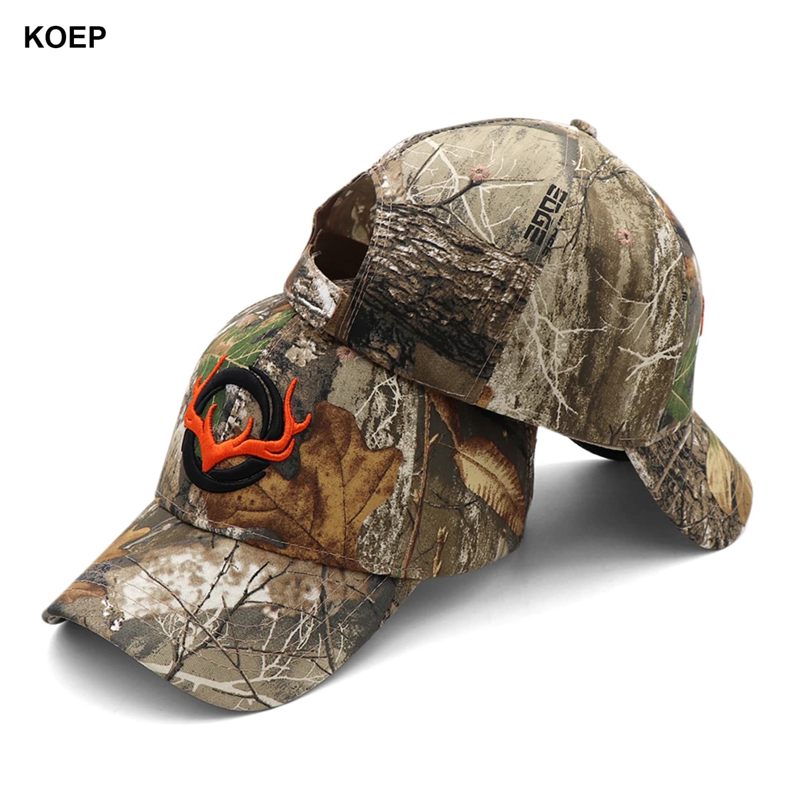 Casquette KOEP pêche camouflage 3D cerf - Baseball cap brodée homme chasse jungle outdoor nouvelle