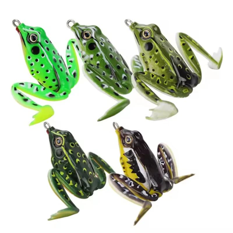 Leurre spinner grenouille souple WEIHE 5cm/12g - Appât silicone réaliste pour pêche à la carpe