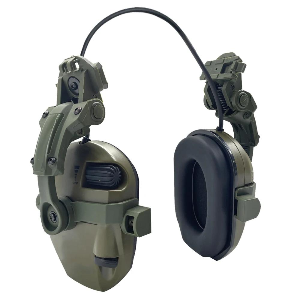 Casque avec protections auditives électroniques pour tir pêche sportive, réduction bruit active